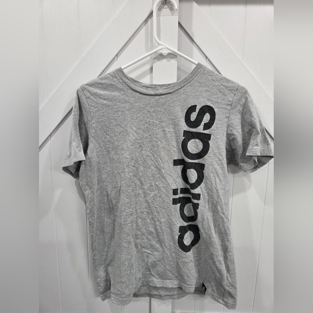 Adidas Gray T-Shirt with Black Logo